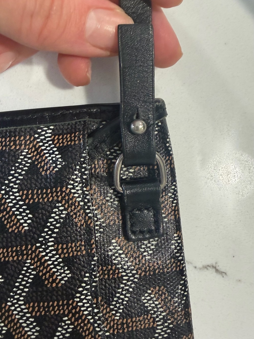 Authentic Goyard St Louis Tote Black with pouch - Picture 14 of 16